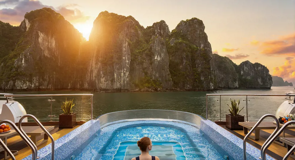 glass-bottom infinity pool